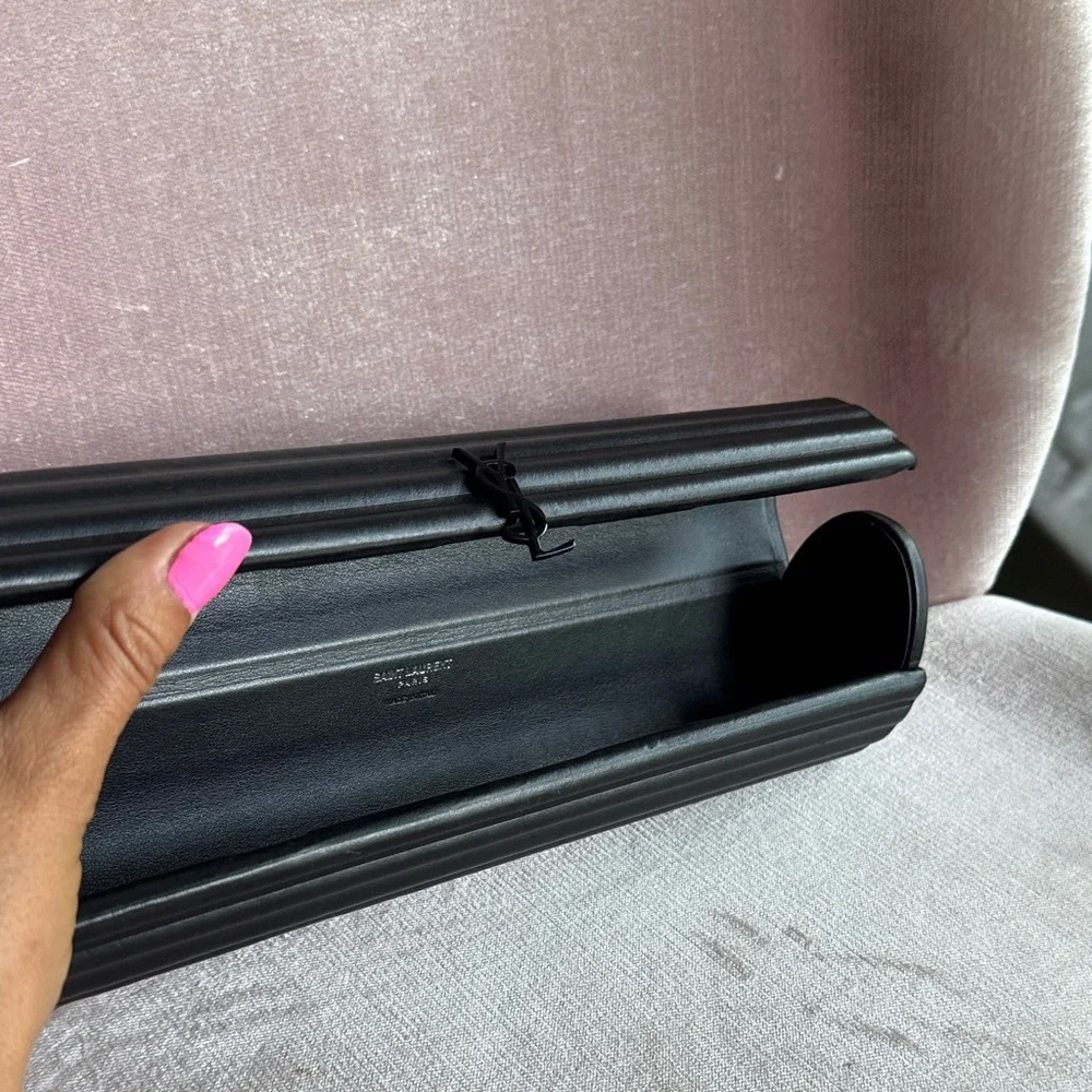 Yves Saint Laurent Black Clutch - Picture 10 of 14
